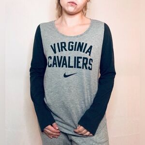 Nike UVA Long Sleeve Baseball Tee